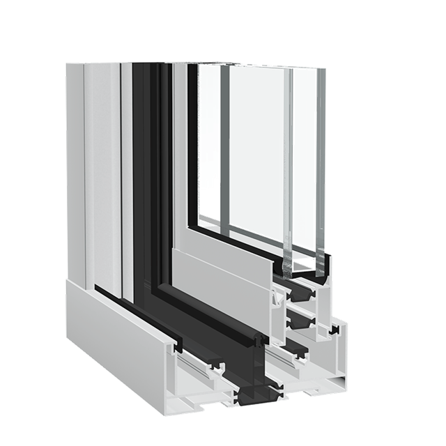 Aluminium window Dualslide Horizontal
