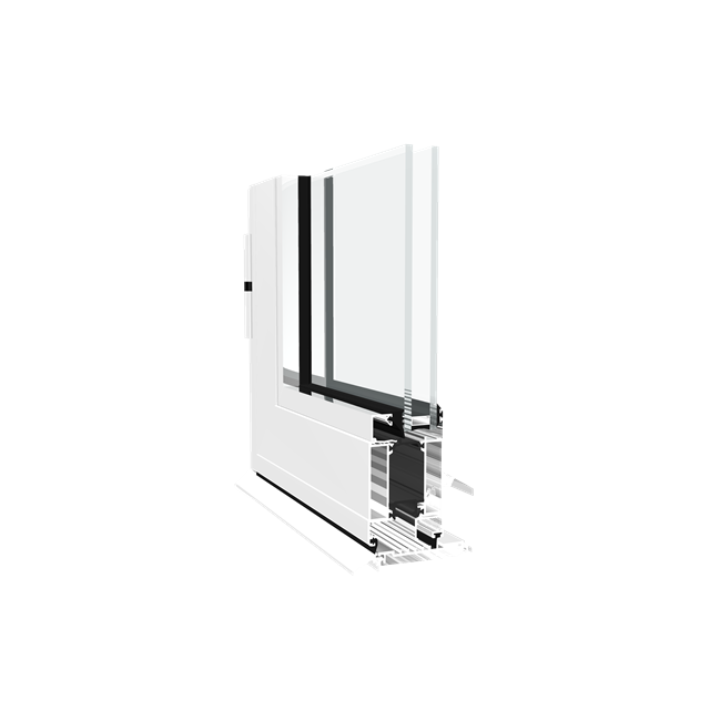 Technal Dualframe Dualsecure 75mm Aluminium Door